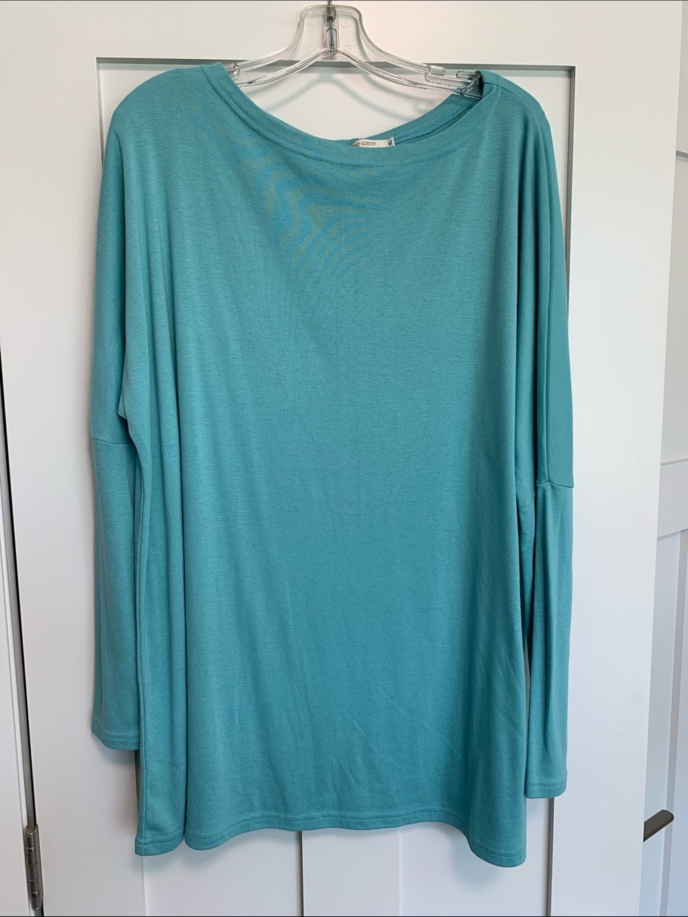 Aqua Teal Tunic Top